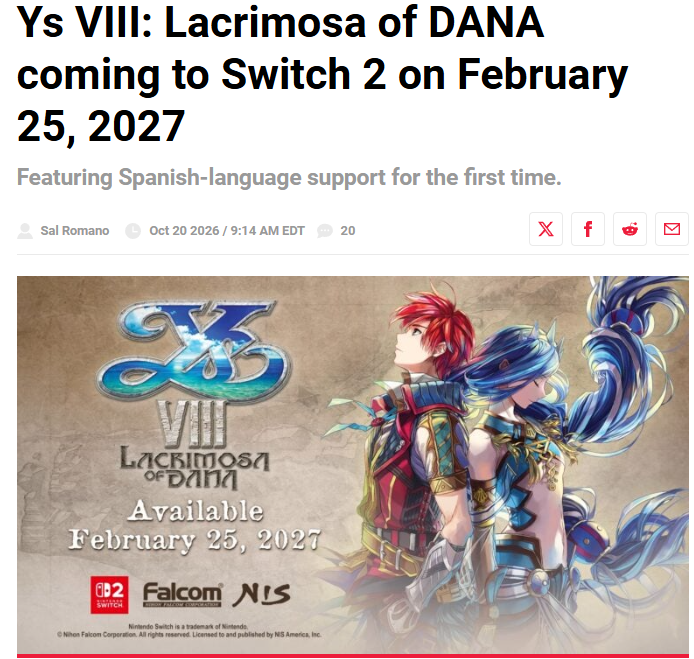 Ys VIII